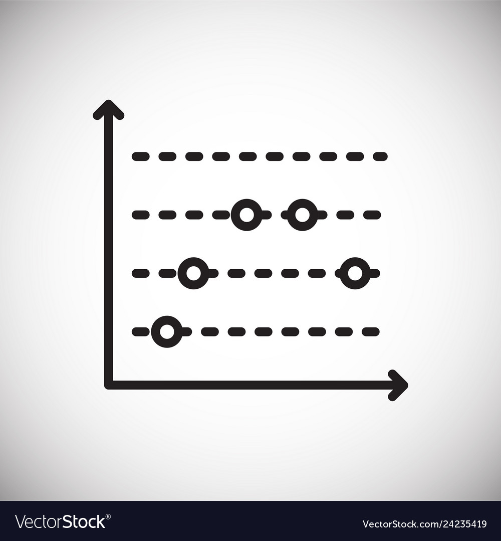 Graph line icon on background for graphic and web vector image Graph line icon on background for graphic and web