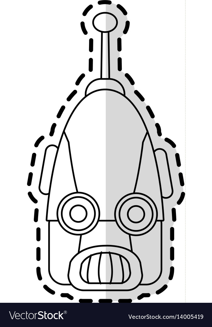 Robot technology icon image Royalty Free Vector Image