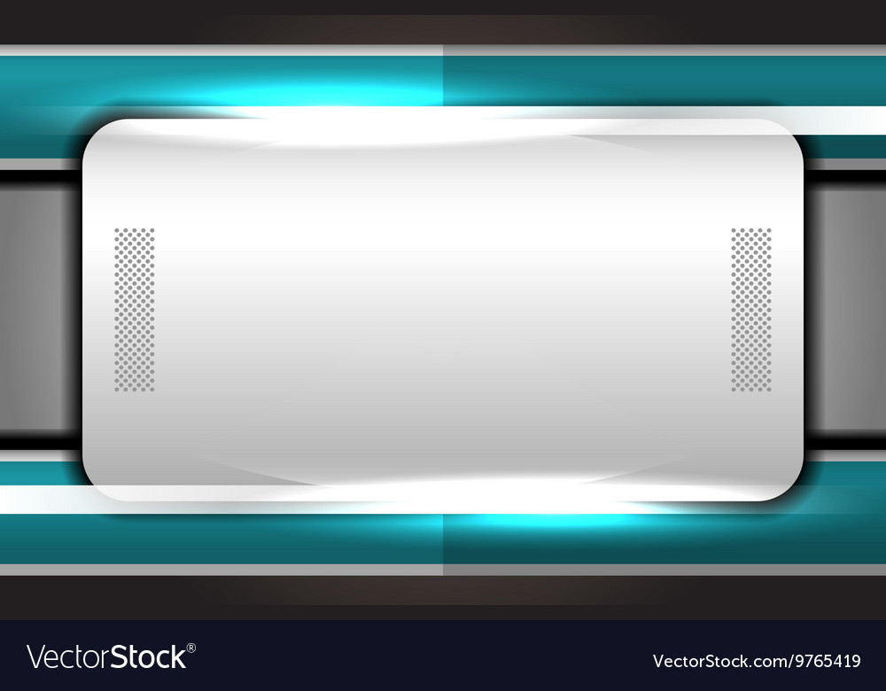 Turquoise metallic template backgrounds Royalty Free Vector