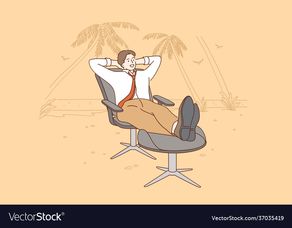 Vacations rest from work and business concept