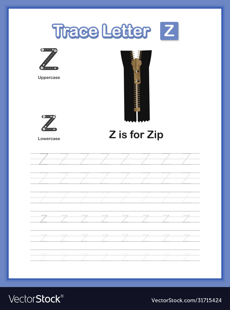 A-z lowercase letter hand writing practice book Vector Image