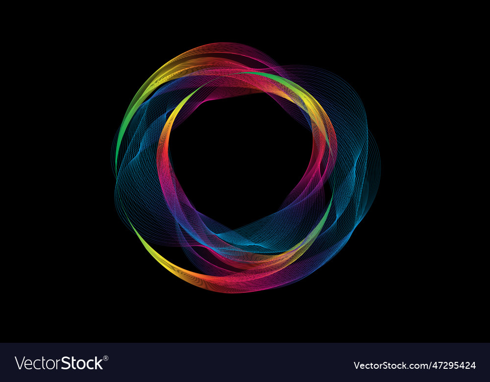 Abstract background with colorful circle vector image Abstract background with colorful circle