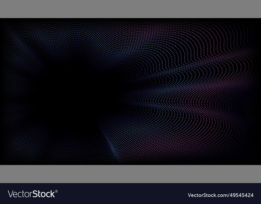 Abstract background with particles and waves vector image Abstract background with particles and waves