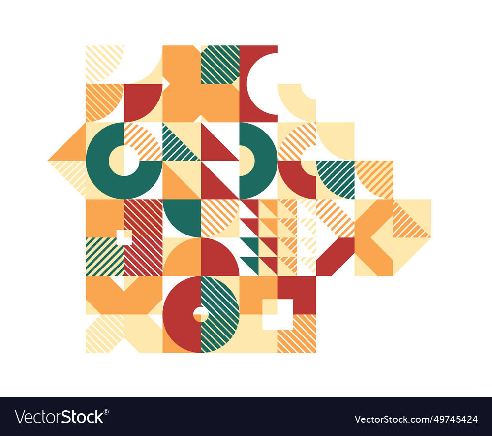 Abstract geometric background modular tiling vector image Abstract geometric background modular tiling