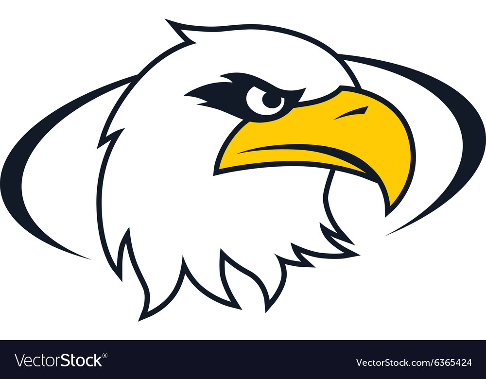bold eagle template royalty free vector image vectorstock eagle template