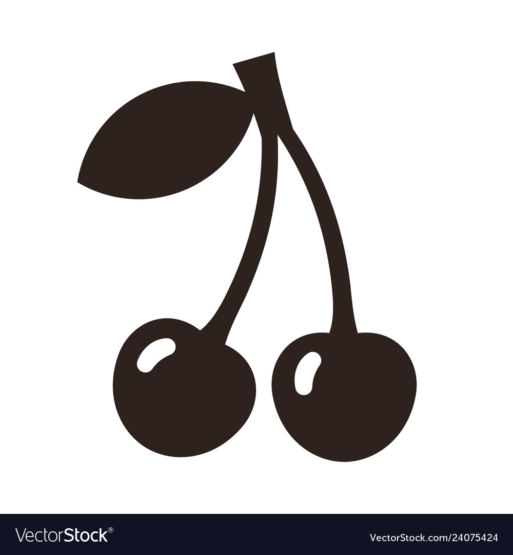 Cherry icon Royalty Free Vector Image - VectorStock