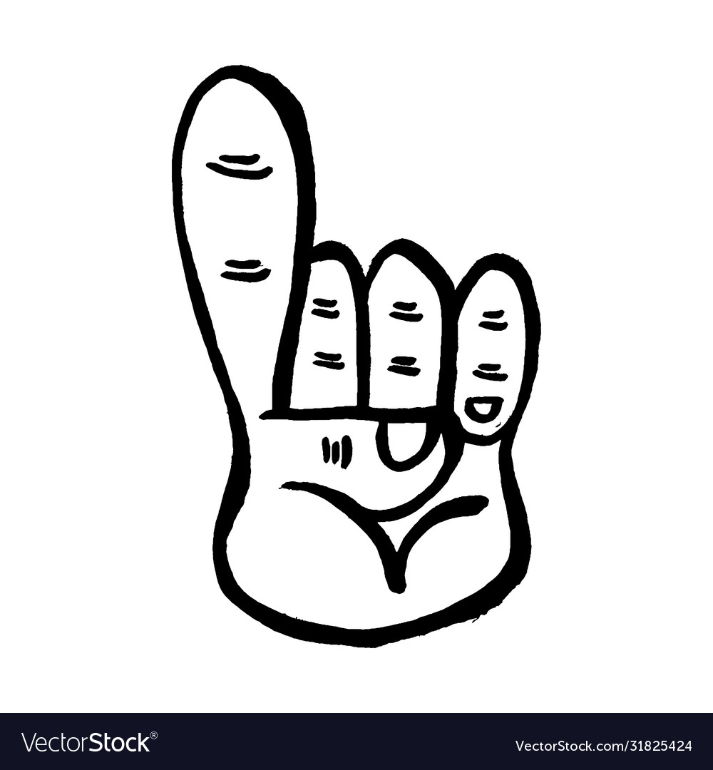 Click icon hand pointer index finger up vector image Click icon hand pointer index finger up