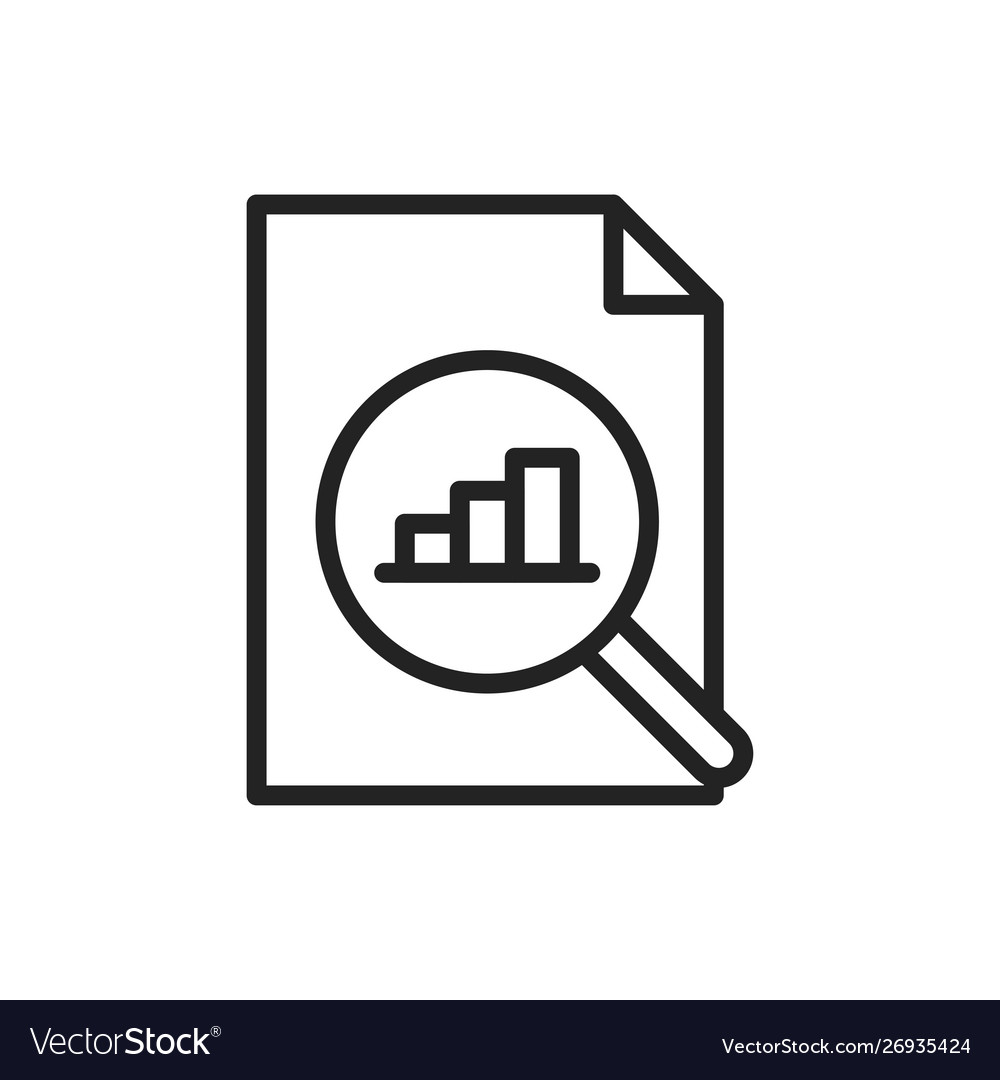 Data analysis web icons in line style graphs vector image Data analysis web icons in line style graphs