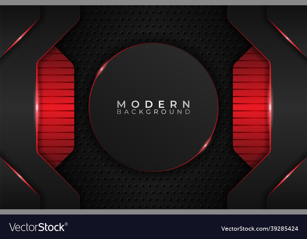 Modern background realistic circle metallic vector image Modern background realistic circle metallic