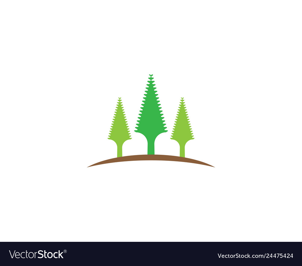 Pine Symbol Royalty Free Vector Image - Vectorstock