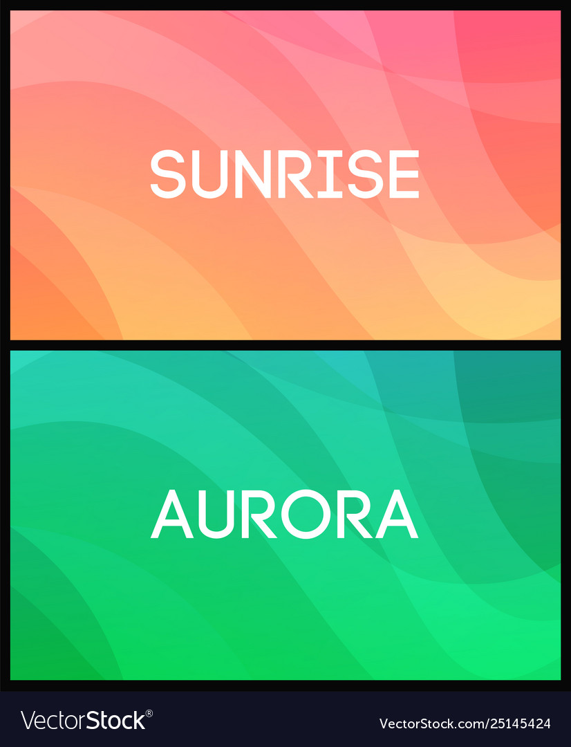 Set horizontal abstract backgrounds vector image Set horizontal abstract backgrounds