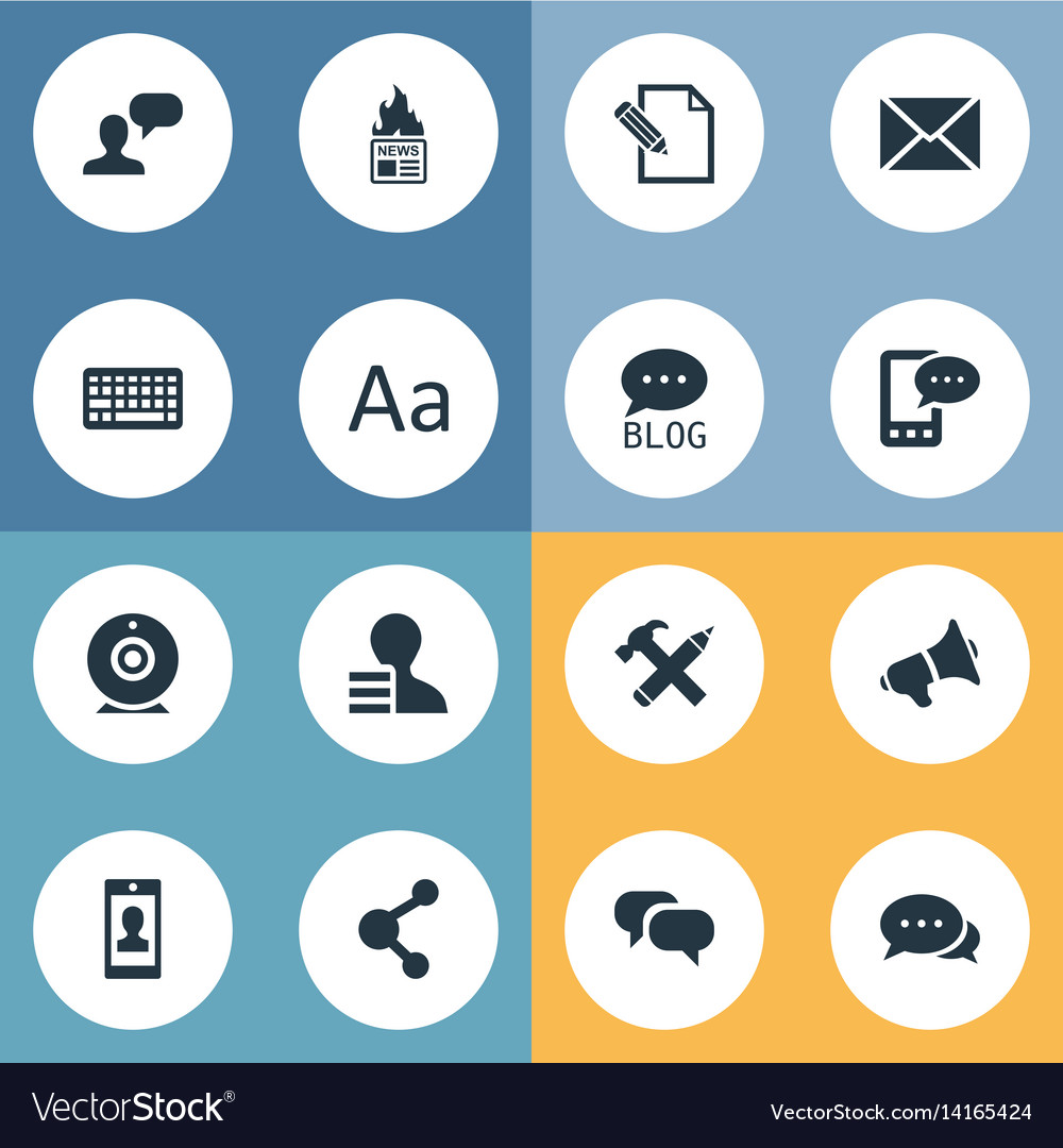 Set of simple user icons