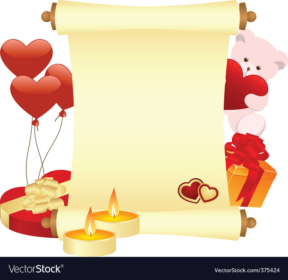 Valentines scroll