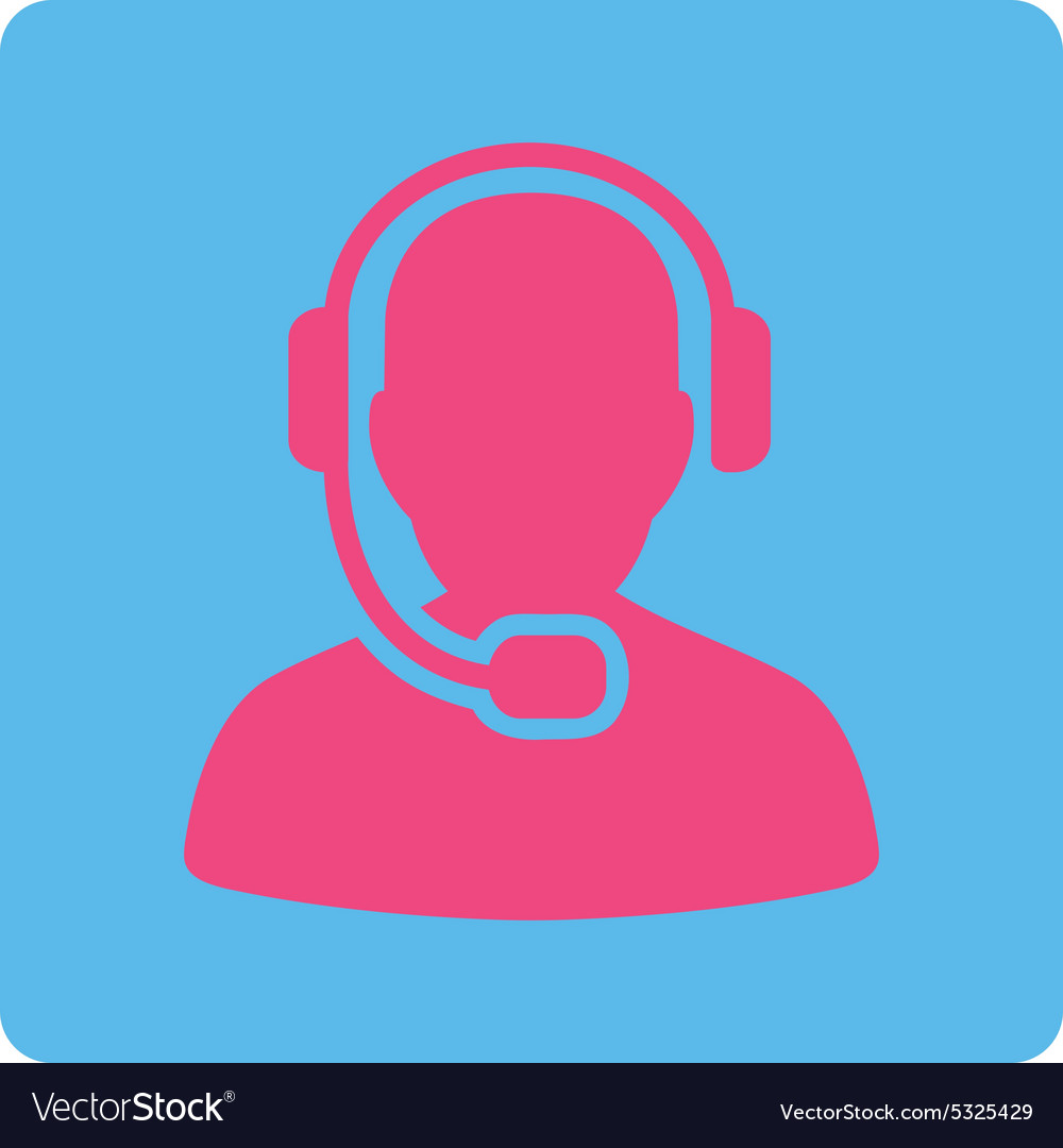 Call center operator icon from commerce buttons
