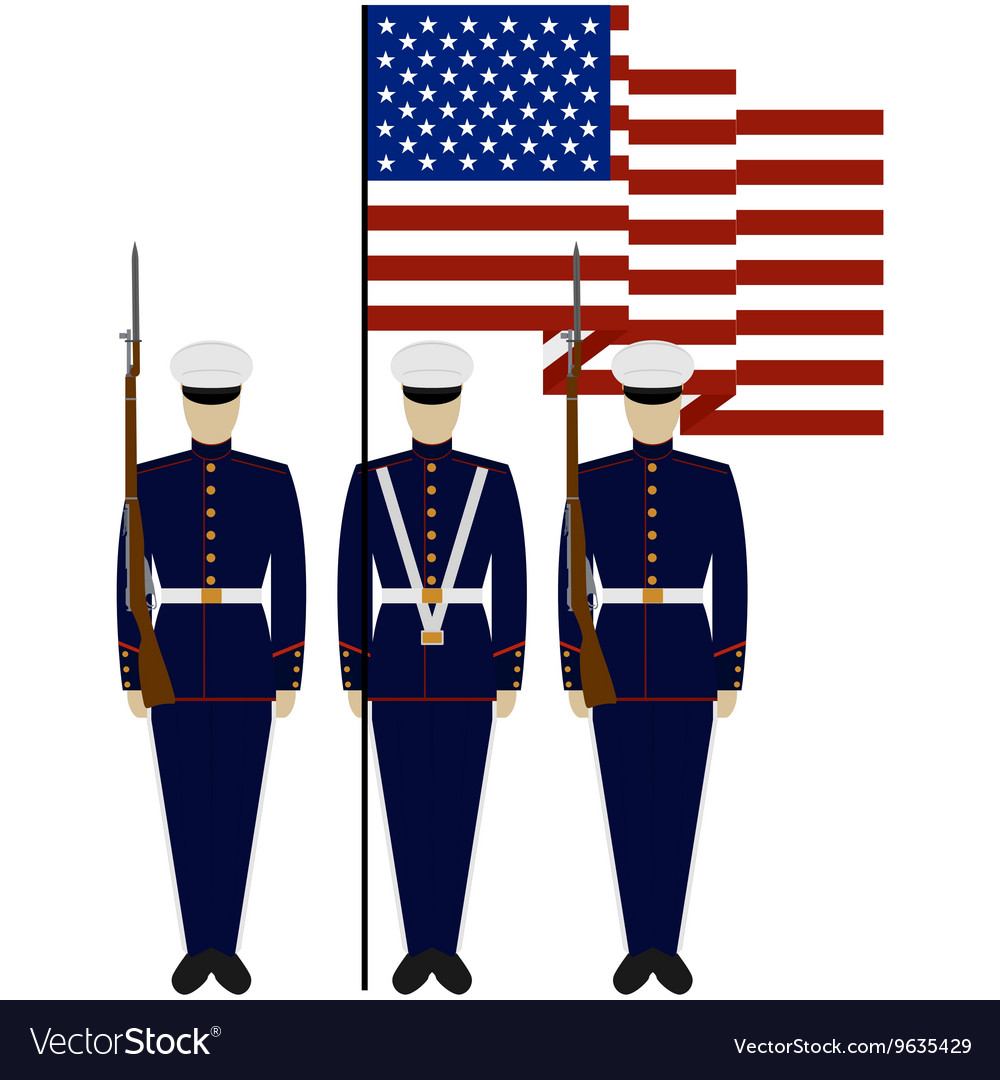 Honor Guard in the United States Royalty Free Vector Image