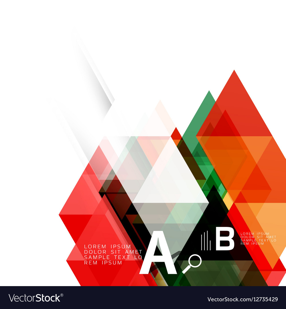 Transparent overlapping triangles