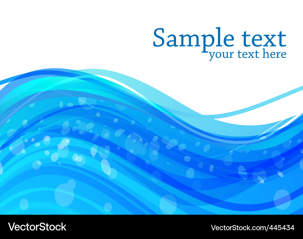 Abstract Water Waves Royalty Free Vector Image