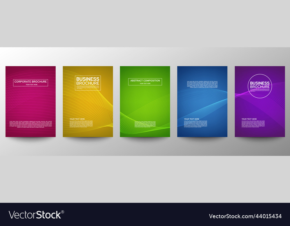 Cover geometric minimal set abstract line pattern vector image Cover geometric minimal set abstract line pattern