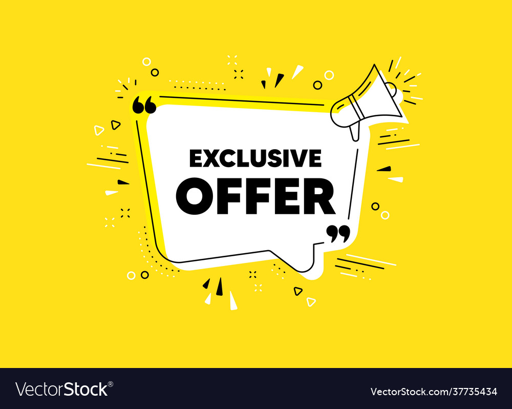 Exclusive offer sale price sign