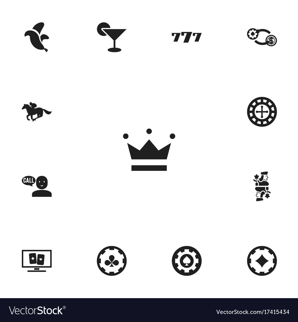 Set of 13 editable game icons includes symbols