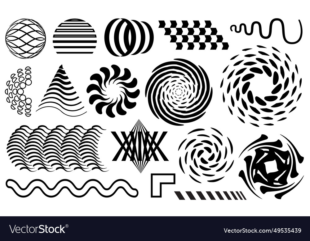 Abstract design elements vector image Abstract design elements
