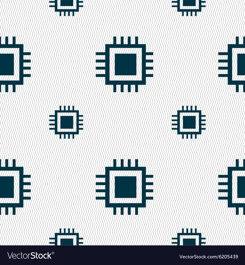 Central processing unit icon technology scheme