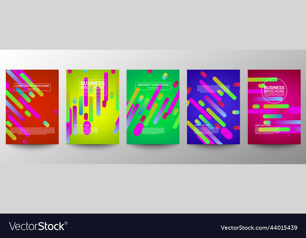 Cover geometric minimal set abstract line pattern vector image Cover geometric minimal set abstract line pattern