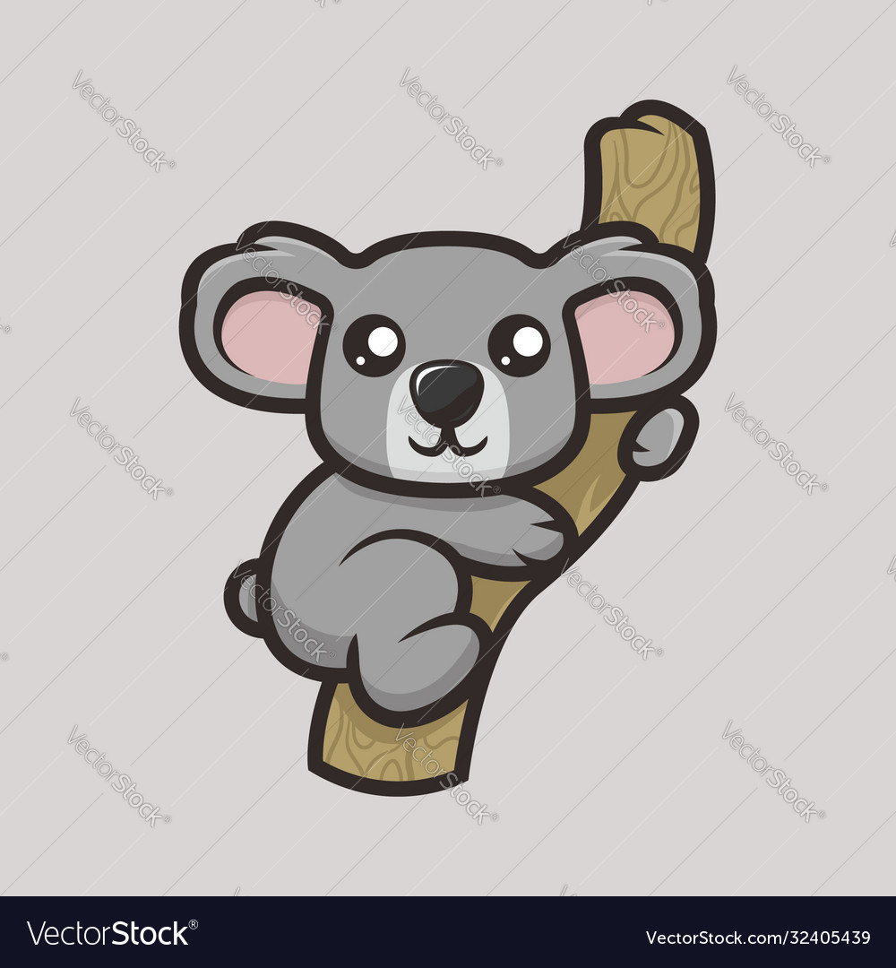 Cute koala mascot Royalty Free Vector Image - VectorStock