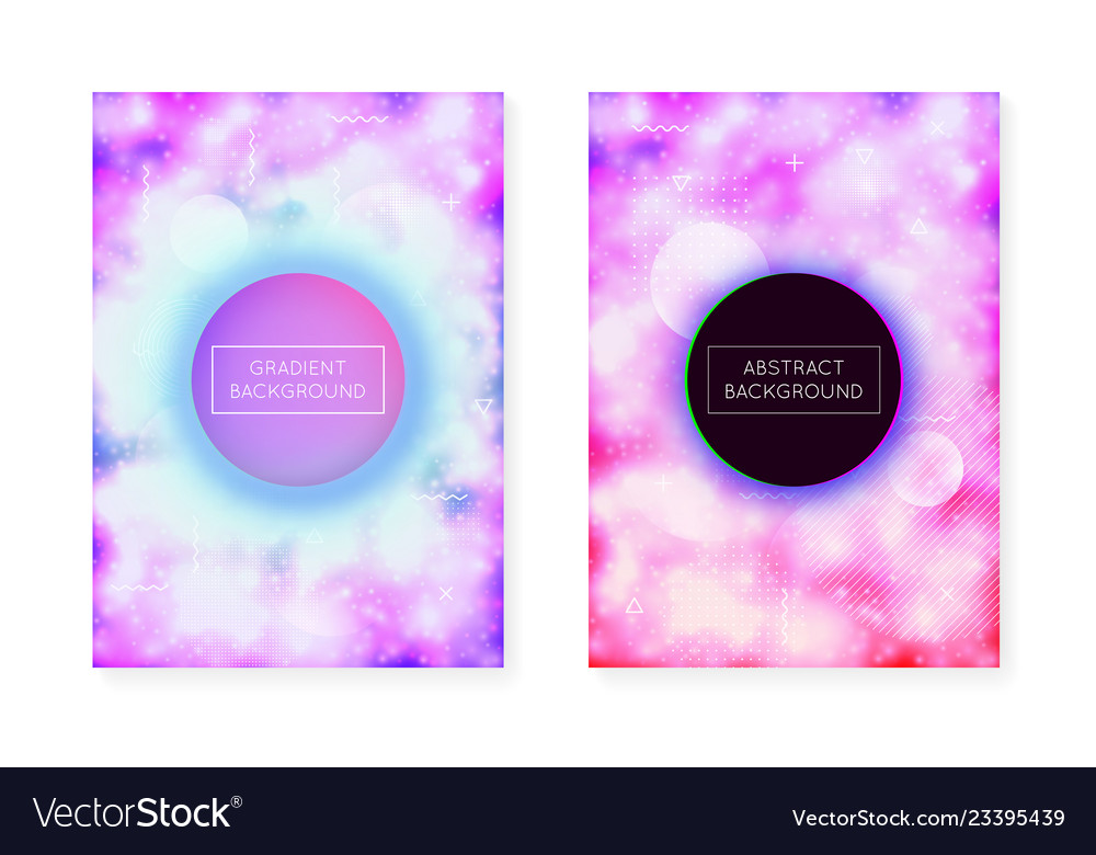 Dynamic shape background with liquid fluid neon vector image Dynamic shape background with liquid fluid neon