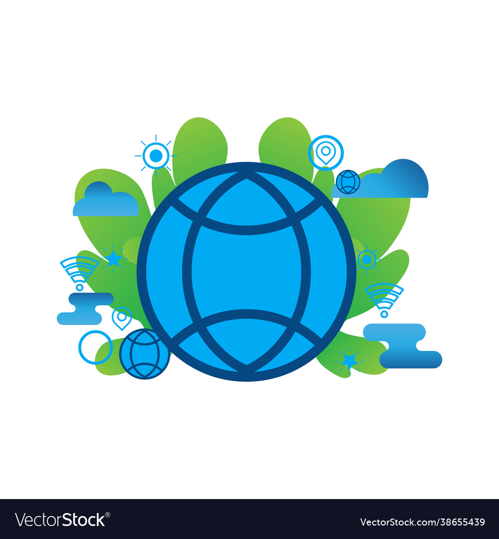 Global connection flat icon can use vector image Global connection flat icon can use