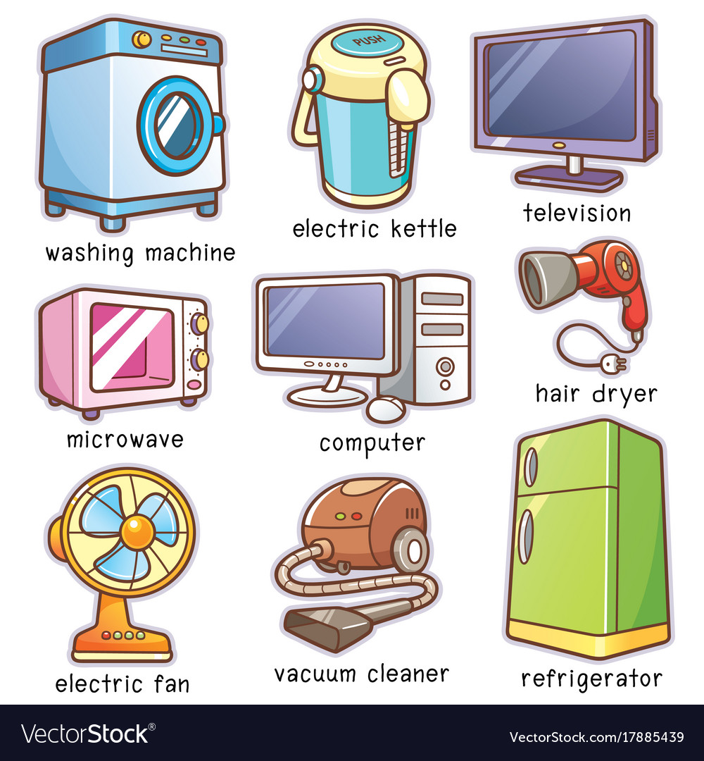 home-appliances-royalty-free-vector-image-vectorstock