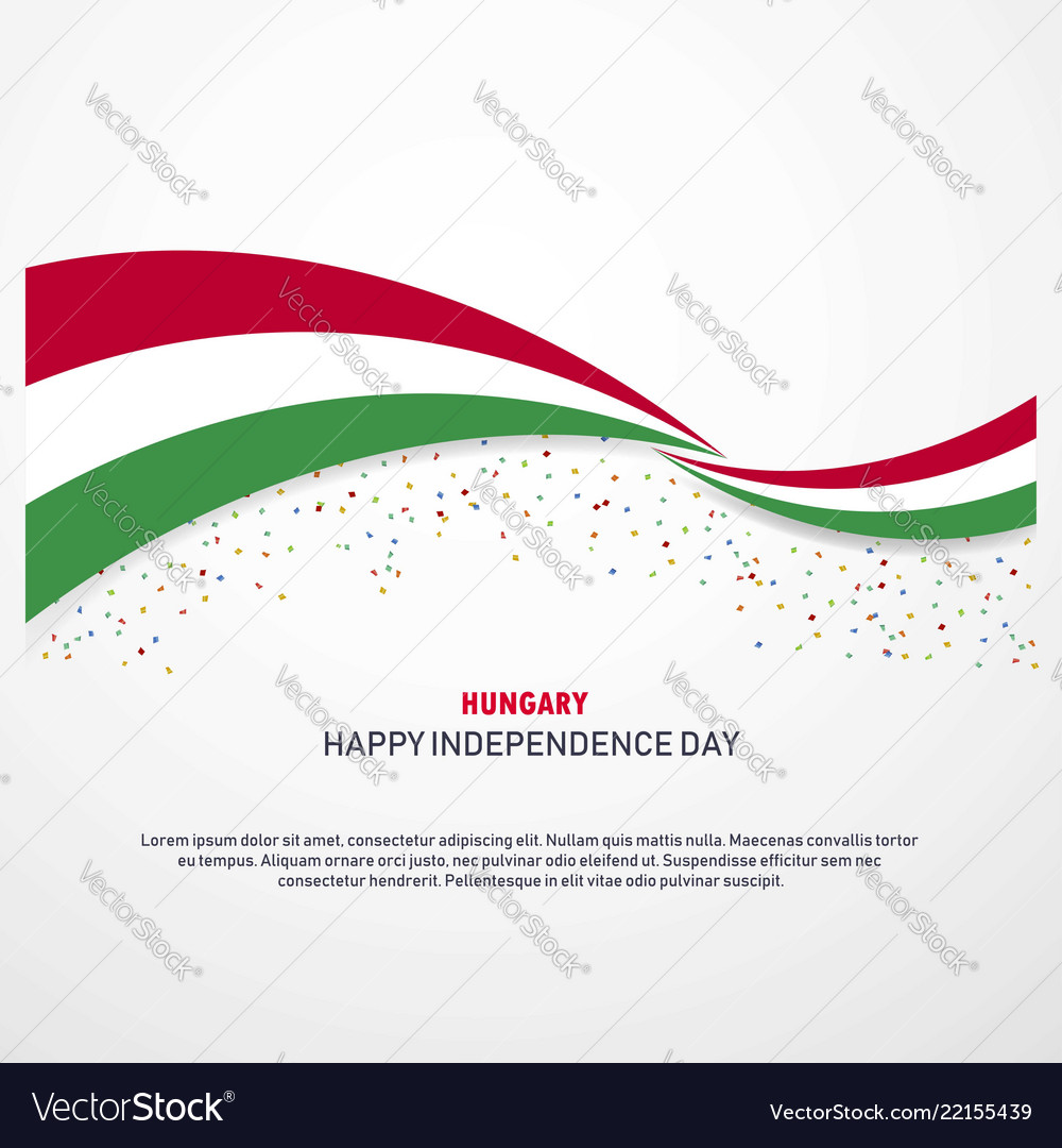 Hungary happy independence day background