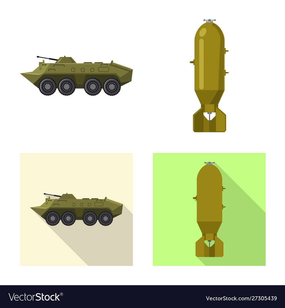 Isolated object weapon and gun sign set