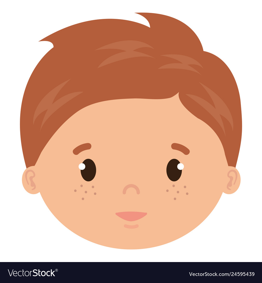 Little boy son head character