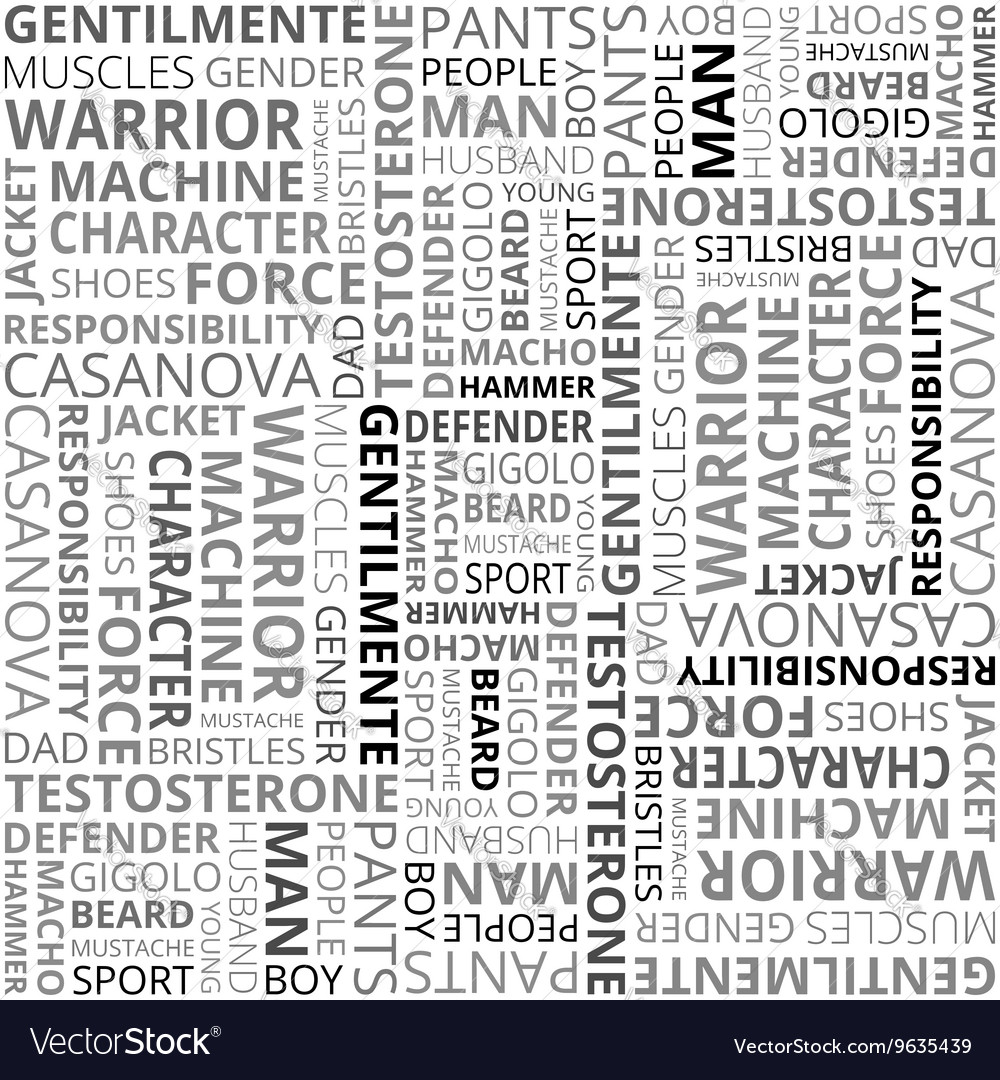 pattern with different words