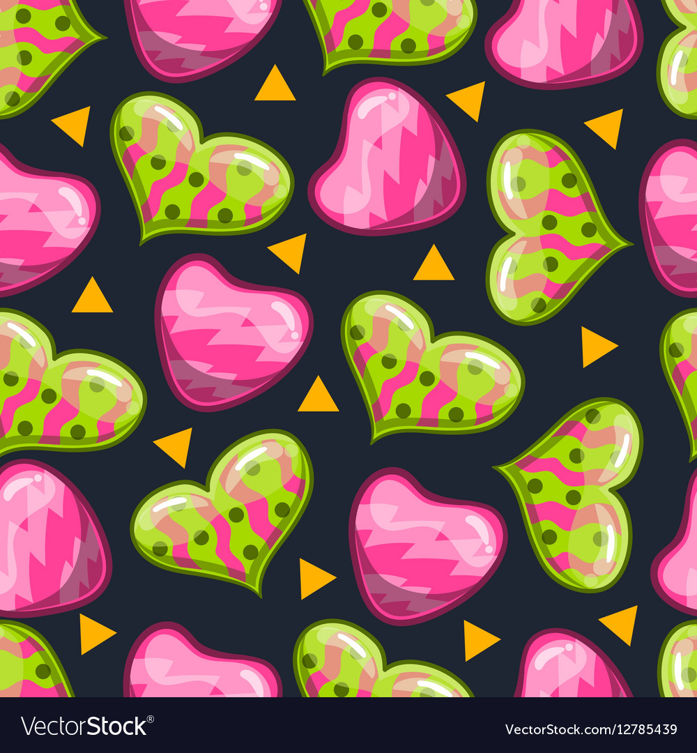 Seamless pattern with heart