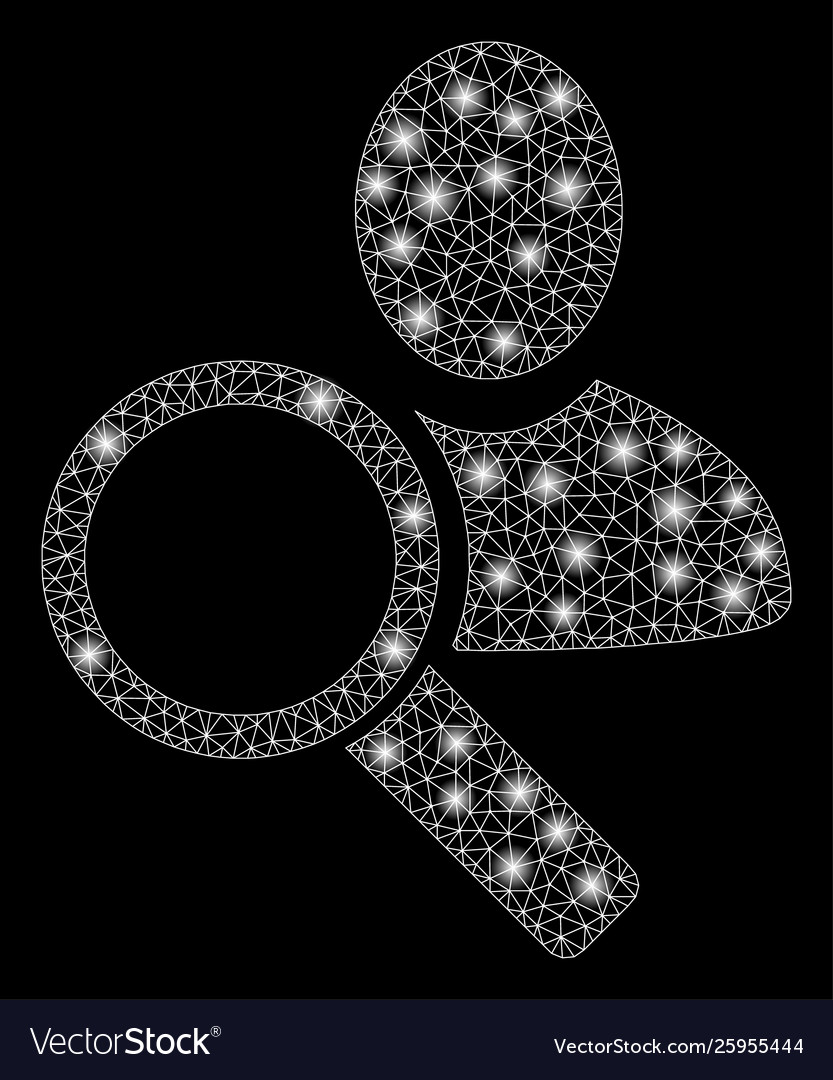 Flare mesh 2d find user with spots vector image Flare mesh 2d find user with spots