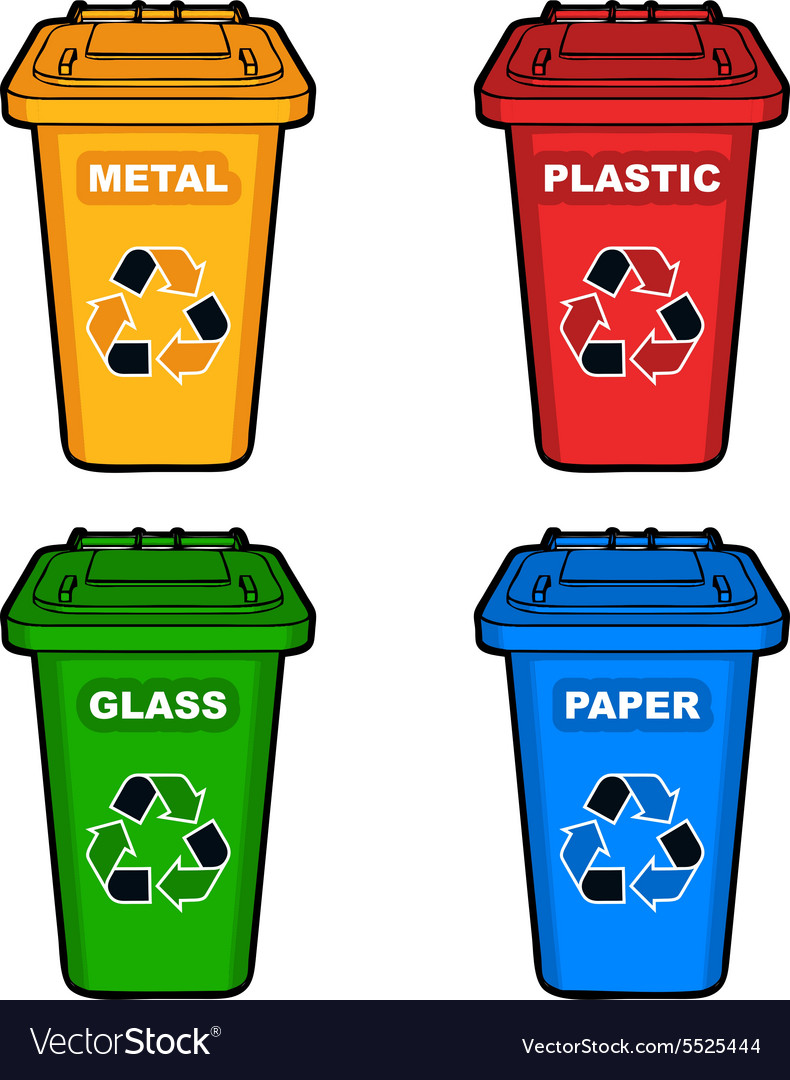 four-different-colored-recycling-bins-royalty-free-vector