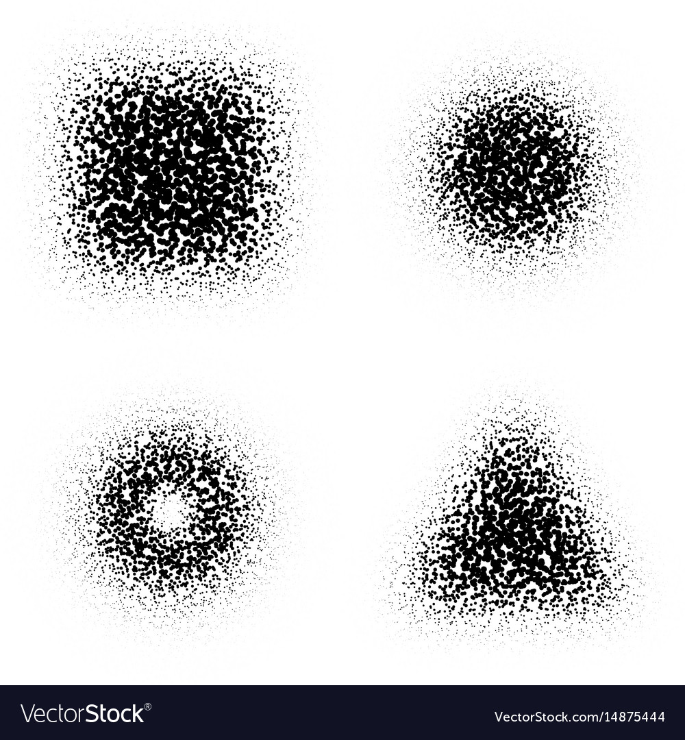 Geometrische Formen im gepunkteten Stil