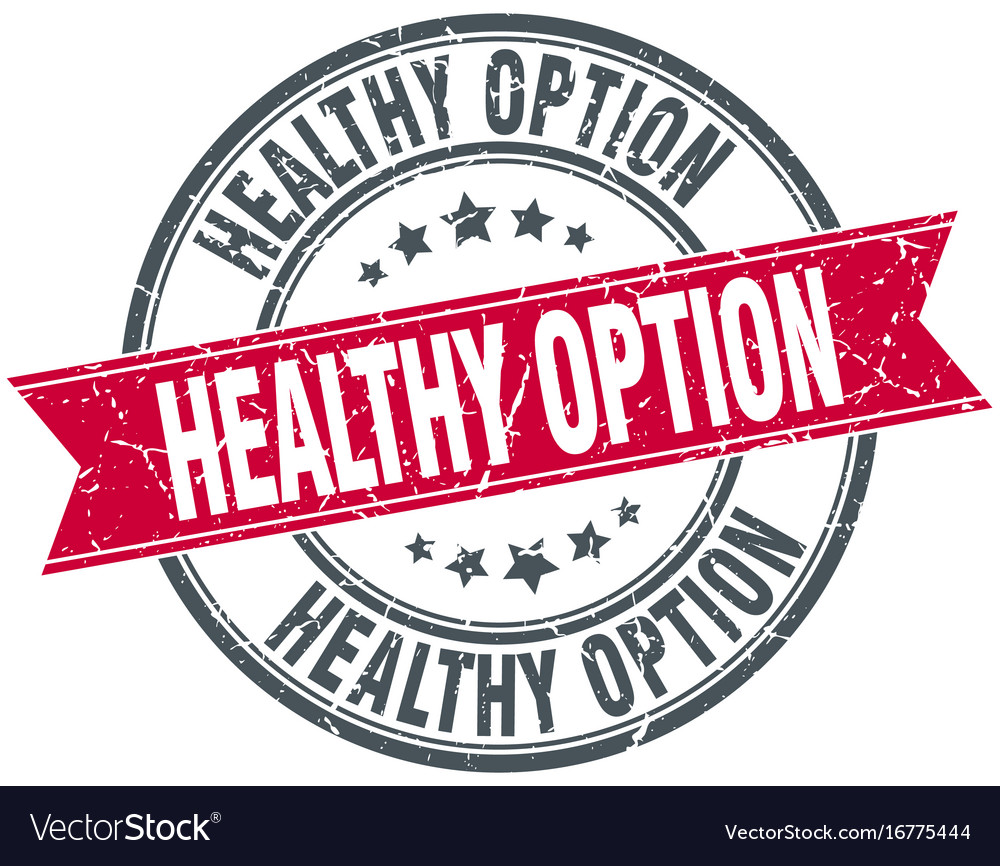 Healthy option Royalty Free Vector Image - VectorStock