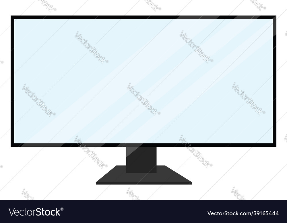 Lcd screen on a white background