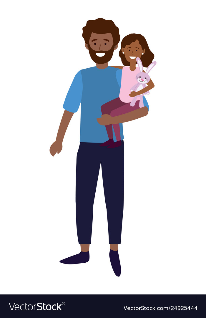 Man carrying a child