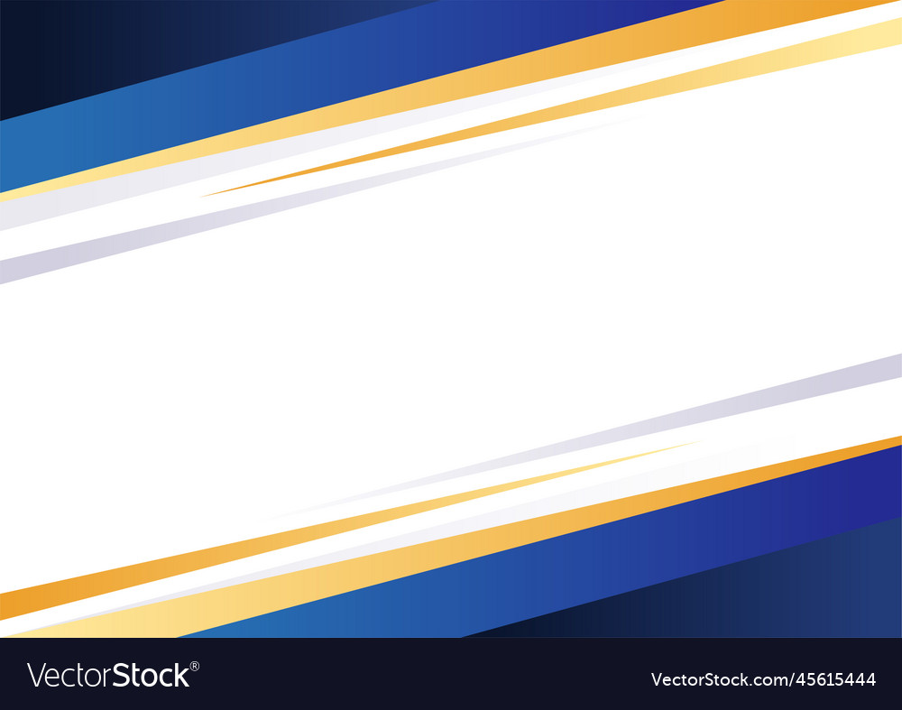 Modern blue and gold shape background Royalty Free Vector