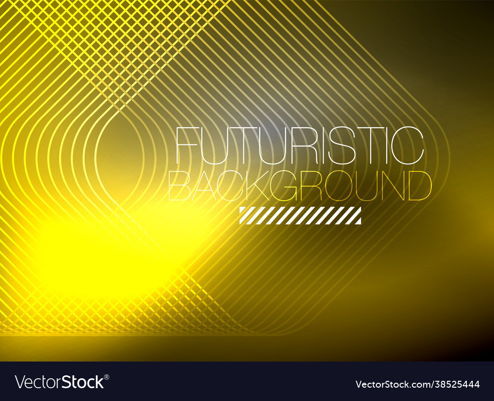 Neon color square shape lines abstract background vector image Neon color square shape lines abstract background