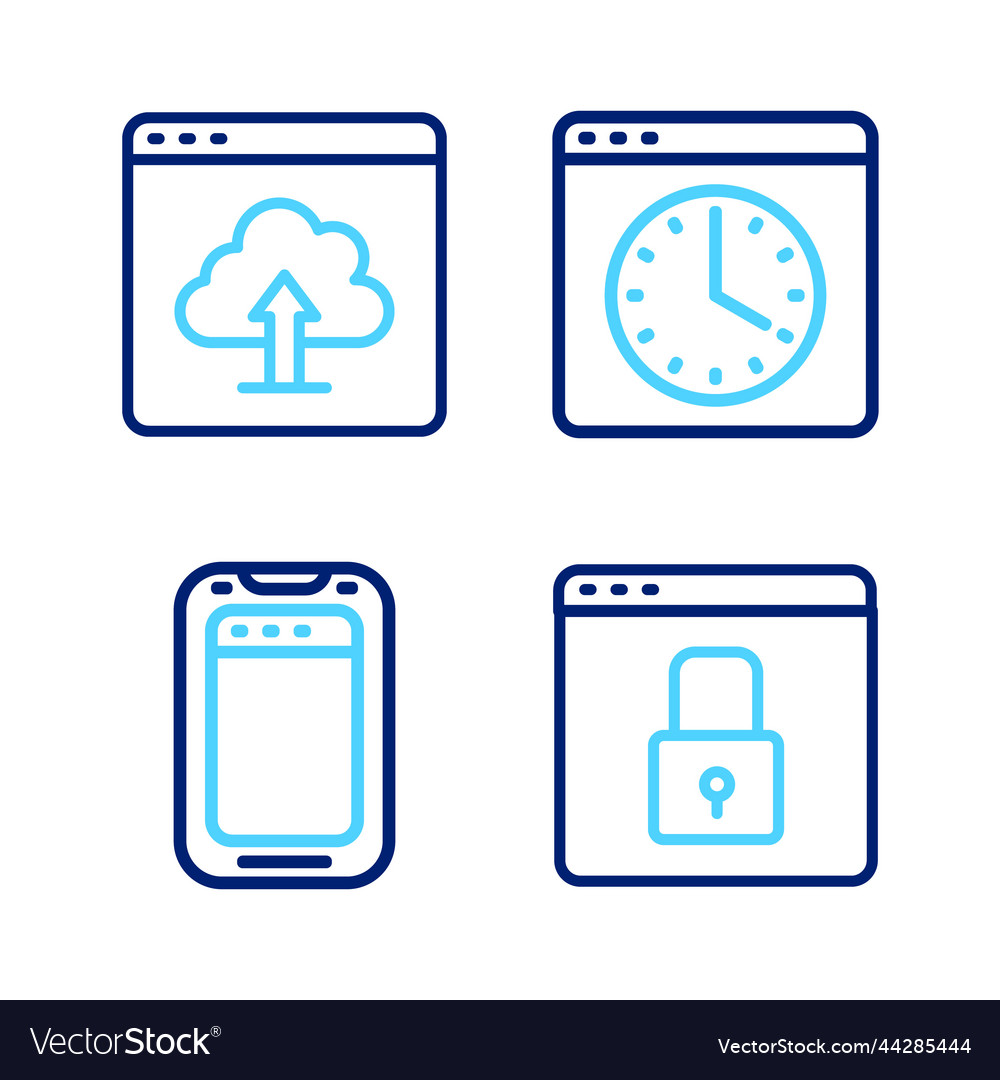 Setzen Sie Zeile sichern Sie Ihre Website mit https ssl mobile vector image Setzen Sie Zeile sichern Sie Ihre Website mit https ssl mobile