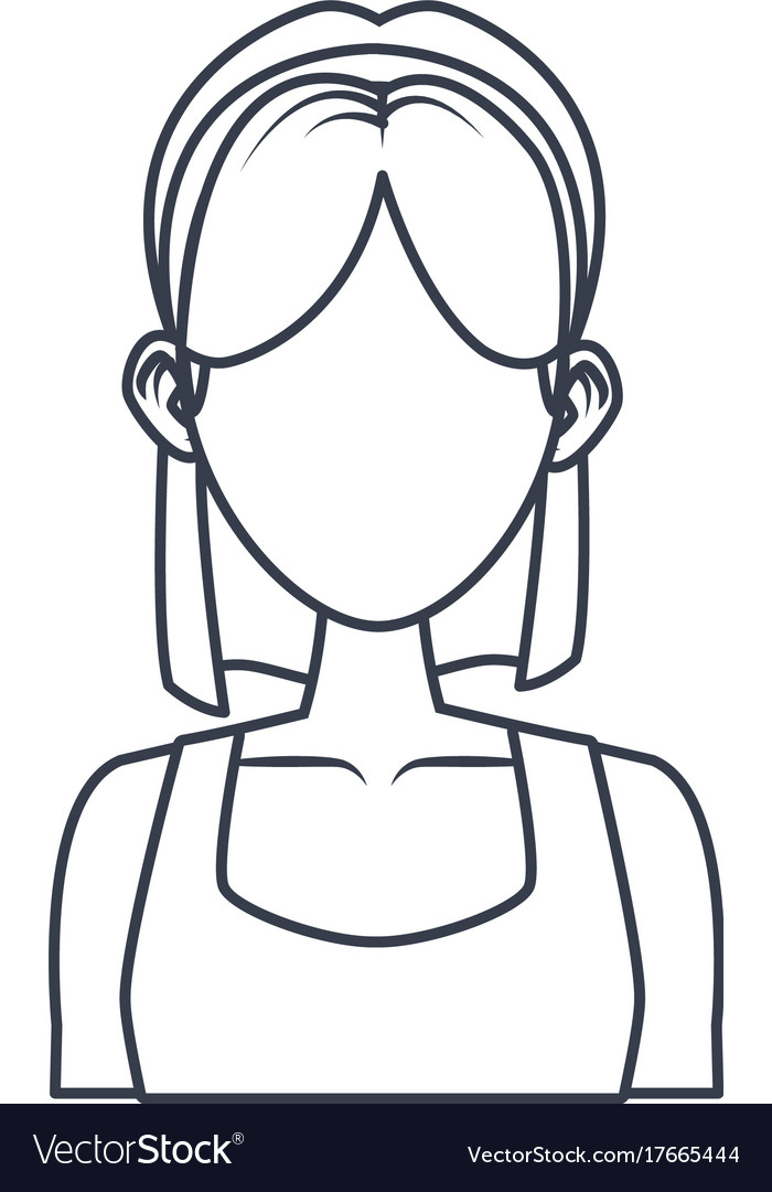 Young woman cartoon