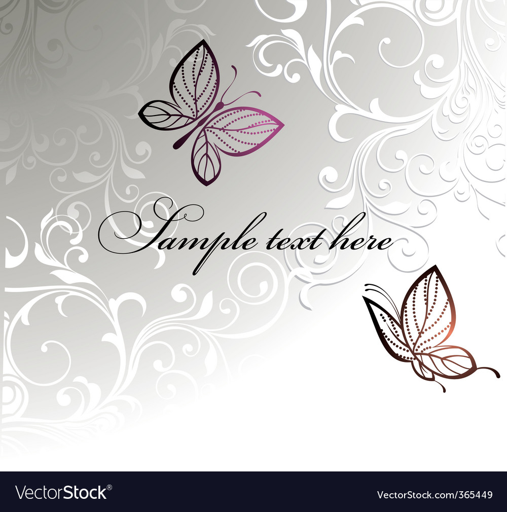 Butterfly card design Royalty Free Vector Image Butterfly card design Royalty Free Vector Image