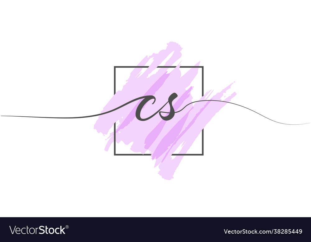 Calligraphic lowercase letters cs in a single vector image Calligraphic lowercase letters cs in a single