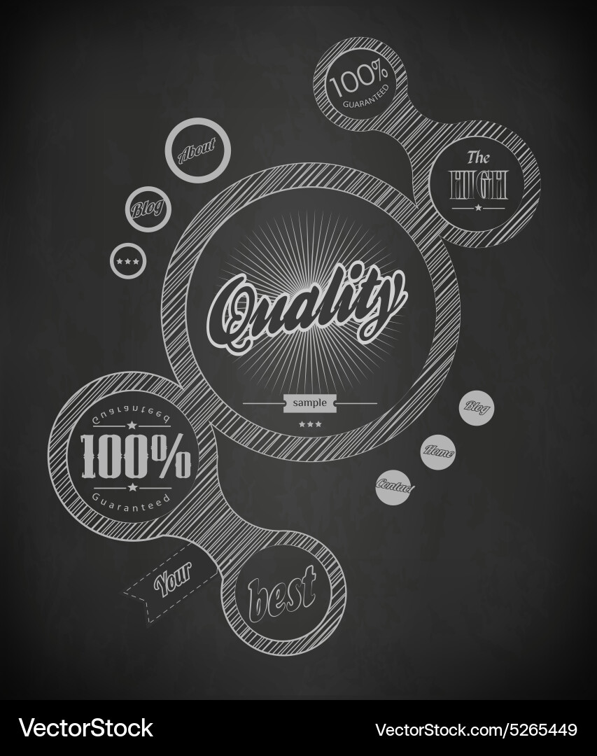 Chalk design Royalty Free Vector Image - VectorStock