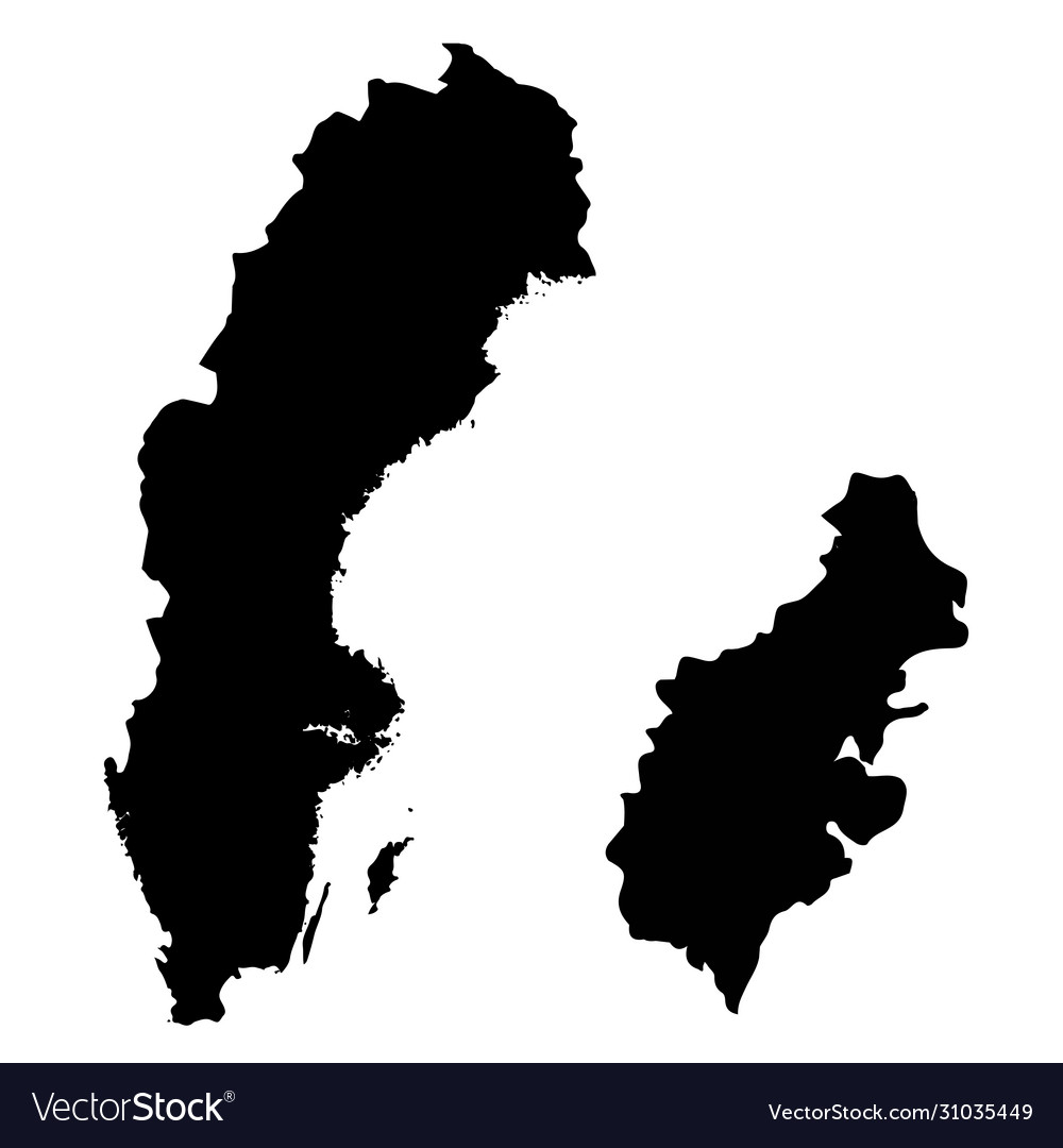 Karte schweden und Stockholm Landhauptstadt